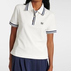 Never worn Tory Sport Cotton-blend piqué polo shirt